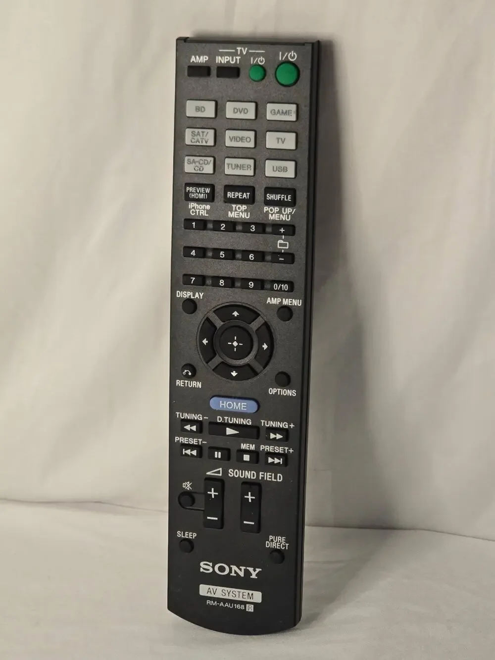 SONY RM-AAU168 AV System Remote Control